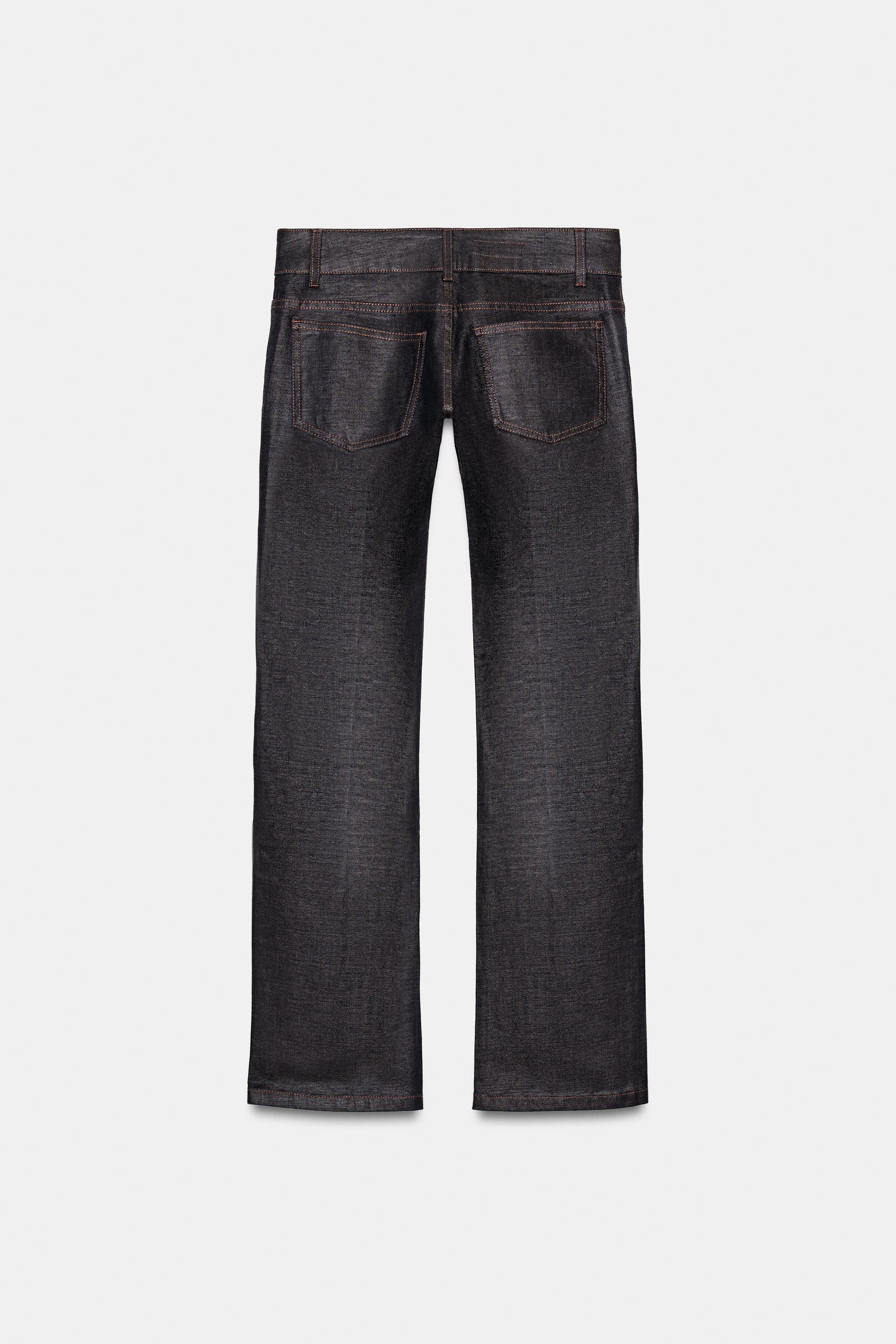 TRF WAXED LOW-RISE JEANS